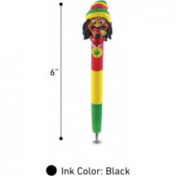 Planet Pens Rastaman-Neuheitsstift – lustiger und einzigartiger Kugelschreiber für Erwachsene, Rasta-Schreibstift als tolles Schreibwaren-Tool für die Schule, als Scherzgeschenk und als Schreibtischdekoration im Büro