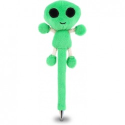 DolliBu Alien-Plüschstift – Süßer und weicher grüner Alien-Kugelschreiber in Plüschform, originelles Stiftspielzeug, Schreibstift für Schule und Büro, Schreibtisch für Kinder und Erwachsene