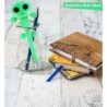 DolliBu Alien-Plüschstift – Süßer und weicher grüner Alien-Kugelschreiber in Plüschform, originelles Stiftspielzeug, Schreibstift für Schule und Büro, Schreibtisch für Kinder und Erwachsene