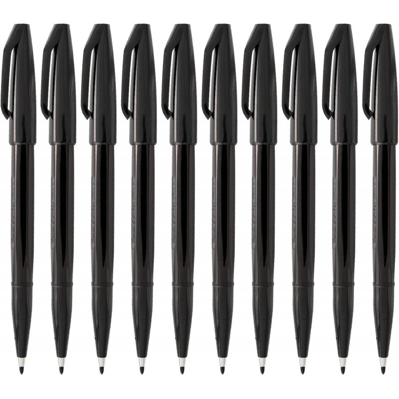 Schilderstifte mit feiner Spitze, 2,0 mm, schwarze Tinte, 10er-Pack, S520-A