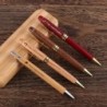 Geschenkset mit individuell graviertem Luxus-Kugelschreiber aus Holz und Etui für Business-Stifte, schöner Schreibstift mit Box und Geltintenminen – Executive-Stift und Box (Stil 2)