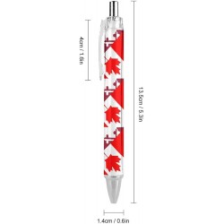 Kugelschreiber mit Flagge von Maryland und Kanada, einziehbarer Gelstift, 0,5 mm feine Spitze, schwarze Tinte für Bürobedarf