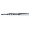 Pilot V5 Tintenroller mit Tintenpatronensystem, 0,5-mm-Spitze, Einzelstift mit 3 kostenlosen Minen, Schwarz