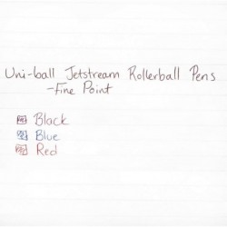 uni-ball 40173 uni-ball Jetstream Stick Tintenroller, schwarzer Schaft/schwarze Tinte, Med Pt, 0,70 mm, Karton mit 864 Stück