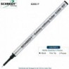 3er-Pack – Schmidt 5285 Extra Fine Rollerball-Metallmine – Schwarze Tinte (Extra Fine Spitze 0,5 mm)