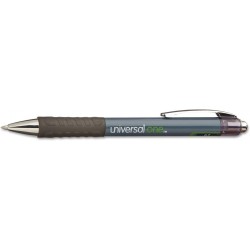 Universal 39710 Gelschreiber mit Tintenroller, einziehbar, schwarze Tinte, mittelgroß, Dutzend