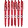 Pilot FriXion Ball 0,7 mm radierbare Gelstifte, feine Spitze, rote Tinte, 6er-Pack