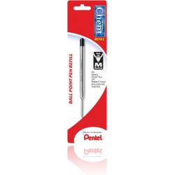 Pentel Bkc10bpa Client™ Kugelschreiberminen, mittlere Spitze, schwarz, 6er-Pack