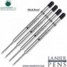 Lanier Kombipack – 4er-Pack – Monteverde® Capless Ceramic Gel™ P44-Tintenmine, kompatibel mit den meisten Kugelschreibern im Parker®-Stil – Schwarz (breite Spitze 0,9 mm)