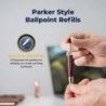 Parker Style G-2 Kugelschreibermine | Standard-Schwarztinte von Dayspring Pens | Passend für alle Dayspring Pens Kugelschreiber und Parker Pens Kugelschreiber