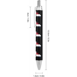 Kugelschreiber mit Flaggenkarte der Dominikanischen Republik, einziehbarer Stift mit feiner Spitze und schwarzer Tinte, 0,5 mm, Bürobedarf für Damen und Herren