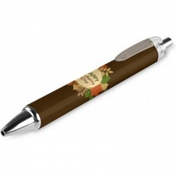 Kugelschreiber „Happy Thanksgiving“, feine Spitze (0,5 mm), einziehbarer Stift zum sanften Schreiben, Gelschreiber mit schwarzer Tinte, 2 Stück