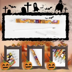 CCINEE 36er-Pack Halloween-Kugelschreiber, Großpackung, süßer Halloween-Cartoon-Gelschreiber mit Druckfunktion, Hexenhut, Fledermaus, Geister- und Totenkopf-Grabsteine für Halloween-Partys, Geschenke und Bürobedarf