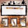 CCINEE 36er-Pack Halloween-Kugelschreiber, Großpackung, süßer Halloween-Cartoon-Gelschreiber mit Druckfunktion, Hexenhut, Fledermaus, Geister- und Totenkopf-Grabsteine für Halloween-Partys, Geschenke und Bürobedarf