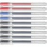 Geltinten-Kugelschreiber, 0,5 mm, 9er-Pack, 5 schwarz, 2 blau, 2 rot