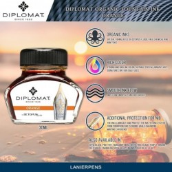 Diplomat Tintenflasche, orange, 30 ml