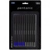 Pentonic LINC Kugelschreiber-Blister, 0,7 mm (blaue und schwarze Tinte, 10er-Pack)