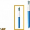 Bic 4 Colours Family Pen Pack Druckkugelschreiber mit vier Tintenfarben, 4er Set (2 Mini, 2 Original)