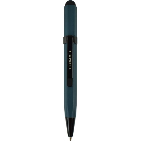 LEGAMI - Mini Touch Pen, 0,8 x 9,7 cm, Kugelschreiber, schwarze Tinte, Spitzendurchmesser 1 mm, Stift mit Radiergummi zum Tippen auf jedem Touchscreen-Gerät, Variante Petrolblau