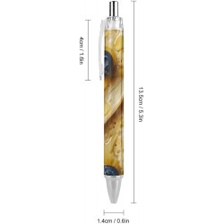 Blueberry Pancakes-Kugelschreiber, schwarze Tinte, Kugelschreiber, einziehbarer Journaling-Stift, Arbeitsstift, Bürostifte für Männer und Frauen, 1 Stück