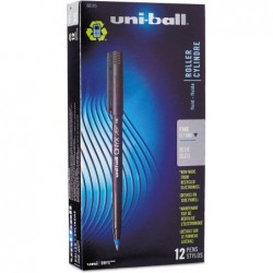 uni-ball Onyx Rollerball-Stift auf Farbstoffbasis, blau, insgesamt 12 Stück