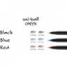 uni-ball Onyx Rollerball-Stift auf Farbstoffbasis, blau, insgesamt 12 Stück