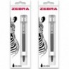 Zebra Pen 901 Druckkugelschreiber – schwarze Tinte – feine 1,0-mm-Feder – 2er-Pack (grau)