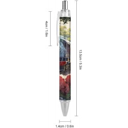 Kugelschreiber mit Bergzug-Eisenbahnschienen, Druckkugelschreiber, Tinte schwarz, Arbeitsstift, Rollkugelschreiber für Bürobedarf, 1 Stück