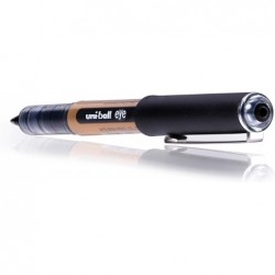 uni-ball UB-150-10 Eye On Point Stay Gold Kugelschreiber in Schwarz und Blau. Hochwertige 1,0-mm-Rollerballspitze für superweiche Handschrift. Farb- und wasserfeste flüssige Uni Super-Tinte. 3er-Pack