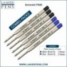 Lanier Kombipack – 6er-Pack – Schmidt P900 B Parker-Stil Kugelschreibermine, schwarze/blaue Tinte, breite Spitze (1,0 mm),