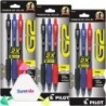 G2 Premium Gel-Rollerstifte | Im Lieferumfang enthaltener mehrfarbiger Textmarker – Rollerstift mit feiner Spitze, sanftes Schreibgefühl, leuchtende schwarze, blaue und rote Tinte, langanhaltend [3er-Pack]