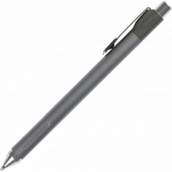 TUL® Fine Writing Kugelschreiber mit massivem Metallschaft und 2 Minen, mittlere Spitze, 1,0 mm, silberner Schaft, verschiedene Tintenfarben