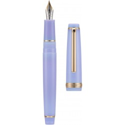 2er-Set Jinhao 82 Füllfederhalter aus Kunstharz mit extra feiner und feiner Iridiumfeder mit Konverter, transparentes Lila mit goldenem Clip, Schreibstift-Set