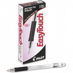 Pilot 32001 EasyTouch Kugelschreiber, schwarze Tinte, 0,7 mm, Dutzend