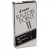 Pilot 11009 Razor Point II Marker, 0,2 mm, extra feine Spitze, schwarze Tinte