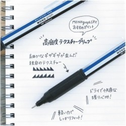 Tombow Permanent-Kugelschreiber, Monograph Light, 0,38 mm, schwarze Tinte, Smoky Brown Axis, 5er-Pack, BC-MGLU55-5P