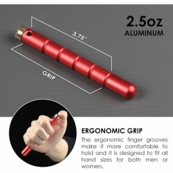 Ztylus Gadget Addix 3-in-1-RATTLE-PEN: Schreibstift mit schwarzer Tinte, Spinner-Endkappe, Druckspitze, ergonomischer Griff (runde Spitze, Aluminium, rot)