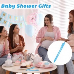 ADXCO 60 Stück Babyparty-Stifte „It's a Boy“, 1,0 mm Kugelschreiber mit schwarzer Tinte, einziehbare Schreibstifte für Gäste, Freunde, Babyparty, Enthüllung des Geschlechts, Partygeschenke, Büro, Schule, Schüler, Schreiben, Blau