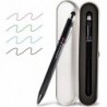 smttw 5-in-1-Eingabestift und mehrfarbiger Stift in einem, Multifunktionsstift mit Metall-Geschenkbox, schwarz-blau-rot-grüner Kugelschreiber für iPad mit universellem Eingabestift, mehrfarbiger Stift für Touchscreens (schwarz)