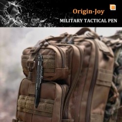 Origin-Joy 3er-Pack Militärisches Taktisches Stiftset aus Wolframstahl, Multifunktionaler EDC-Selbstverteidigungsstift mit 12 Kugelschreiberminen