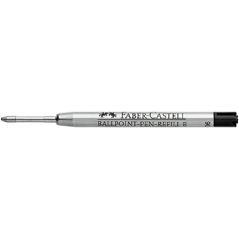 Faber-Castell Kugelschreibermine, breit, Schwarz, 2 Stück