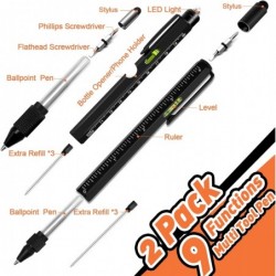 Kleine Geschenke für ihn, Geschenke für Männer, 9-in-1-Multifunktionsstift, Weihnachtsgeschenke für Männer, coole Gadgets für Männer, Weihnachtsgeschenke, White Elephant-Geschenke für Erwachsene, Geburtstagsgeschenke für Männer, Freund