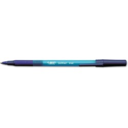 BIC SGSM11-BLUE Soft Feel Kugelschreiber, mittlere Spitze (1,0 mm), blau, 12 Stück