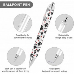 Trace Doodle Paw of Cat Prints Druckkugelschreiber, Schreibkugelschreiber, schwarze Tinte, Kugelschreiber, Geschenke für Studenten, Bürobedarf
