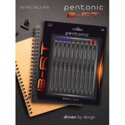 Pentonic Linc B-RT Kugelschreiber (0,7 mm, blaue und schwarze Tinte, 10er-Pack)