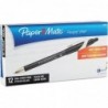 Paper Mate 85580 FlexGrip Elite Druckkugelschreiber, schwarze Tinte, mittel, Dutzend