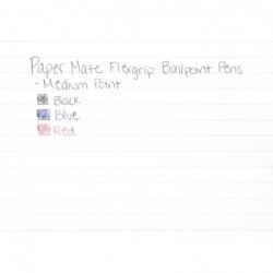 Paper Mate 85580 FlexGrip Elite Druckkugelschreiber, schwarze Tinte, mittel, Dutzend