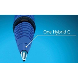 Schneider C Products One Hybrid 03 Tintenroller Hybrid konische Spitze, verschiedene Farben, 4er-Pack Etui, blau, grün, rot, schwarz, 0,3 mm