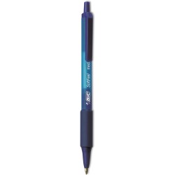 BIC SCSM361AST Druckkugelschreiber „Soft Feel“, Schwarz/Blau, 1 mm, Mittel, 36/Packung