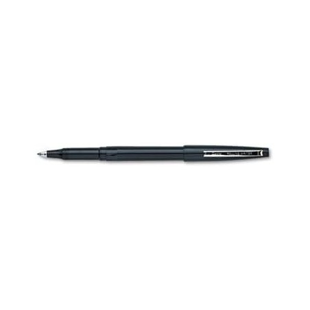 Pentel Rolling Writer Stick Tintenroller, 8 mm, schwarzer Schaft/schwarze Tinte, Dutzend